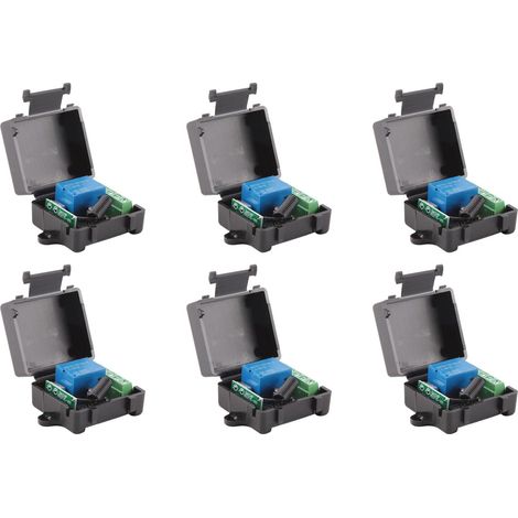 6X 12V DC 1CH 433MHz RF Interrupteur de Commande A Distance Sans Module de Relais Recepteur Universel 433 MHz Kit de Bouton de L'Emetteur DIY (1/5)