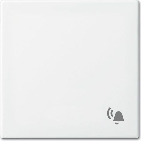 Busch-Jaeger Tecla con impresión Timbre Símbolo "Timbre" para interruptor/pulsador, 1 vía blanco alpino - Busch-balance® SI (2520 KI-914), 2CKA001731A2011