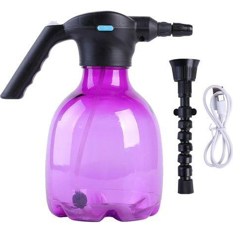 Pulvérisateur de Jardin, Bouteille de pulvérisation Jardin 2,5 l, 2000 mAh, pulvérisateur Domestique portatif, Rechargeable par USB, buse réglable à 360 ° pour pelouse, Jardin, Cour (1/5)