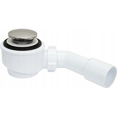 Siphon de douche, bouchon clic-clac, chromé, 50 mm