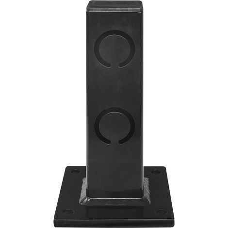BLACK BULL Bodenbarriere ECO Standpfosten Anfang Ende 250 x 160 x 140 mm schwarz (1/5)