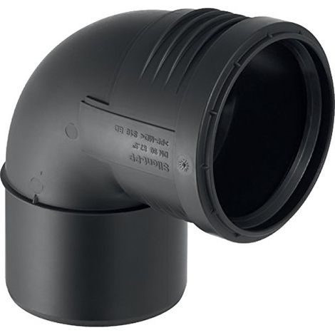 Geberit Silent-PP curva, DN 50, dø 50 mm, 390.224.14.1