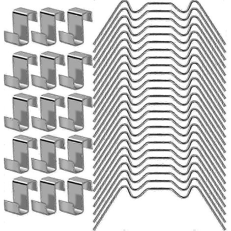 Clips de fixation pour vitrage de serre, clips de fixation pour vitrage de serre, kit de réparation d'accessoires de serre SZRH AM (1/5)