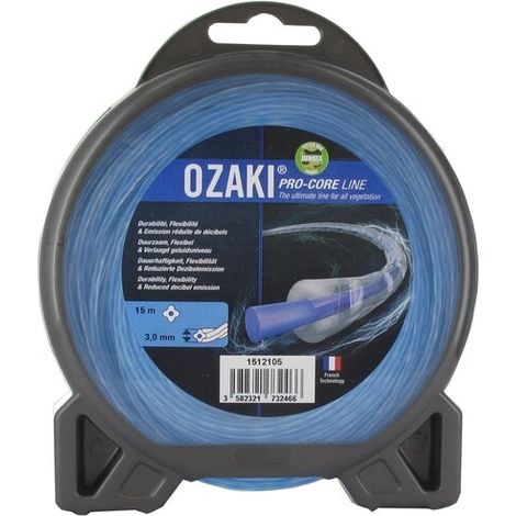 Carcasa de hilo de nailon OZAKI PRO-CORE LINE. Coextruido Longitud: 15 m, Ø: 3.00mm OZAKI