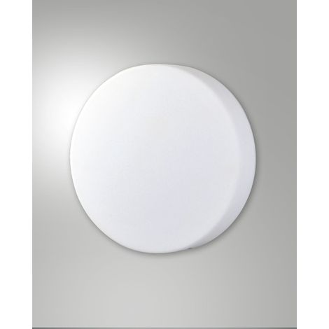 Graff Plafoniera LED 18W 3000K Bianco in Metallo e Vetro Soffiato Ø300mm - Lampada da Soffitto Design per Illuminazione Interni Moderni