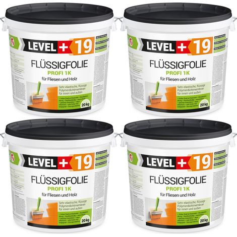 LEVEL+ Flüssigfolie Dichtfolie Abdichtung Holz L+19 - 80KG