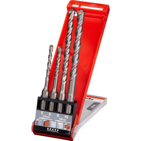 Juego de brocas para martillo kwb 240400 punta autocentrante SDS Plus