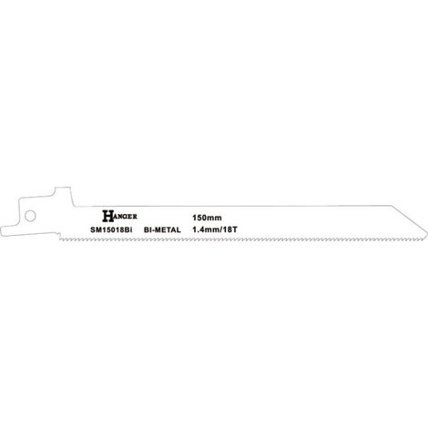 Lames de scie sabre SM15018Bi L 150mm pour bois et métal - HANGER - 150308 (1/2)