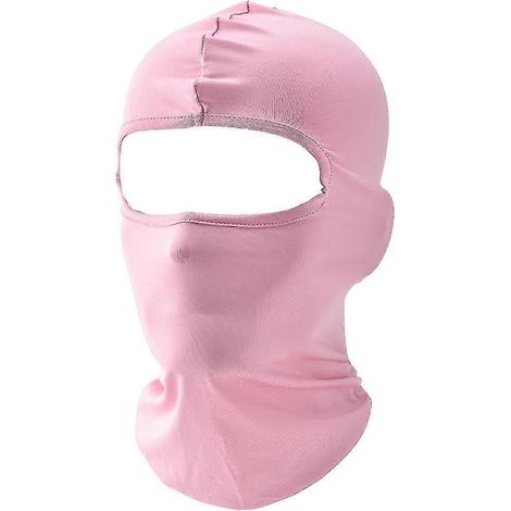 Cagoule de ski, cache-cou pour casque de moto/vélo, écharpe de protection UV pour hommes/femmes-PINK
