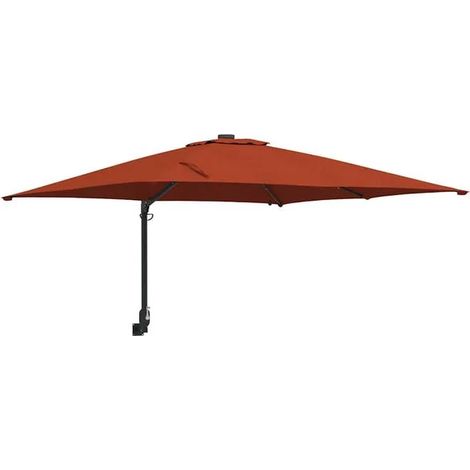 Parasol de jardin en terre cuite, 248,5 x 247,5 x 160 cm (1/5)