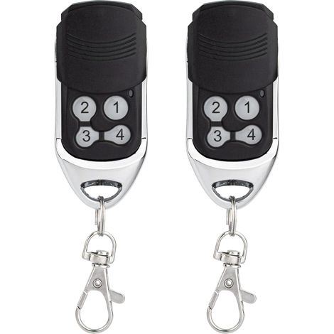 Télécommande pour ouvre-porte de garage compatible avec les émetteurs portables 433 MHz DITEC GOL4 BIXLP2 BIXLS2 BIXLG4 (code tournant), lot de 2 (1/5)