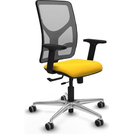 Chaise de bureau piqueras y crespo Motilla noir mousse épaisse (1/2)