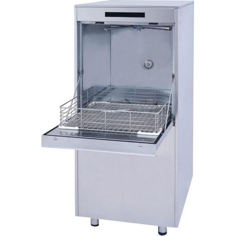 Lave-vaisselle à capot (L)500 x (P)500 mm, avec pompe et doseuse, 8600 W, 400 V - TRI (1/4)