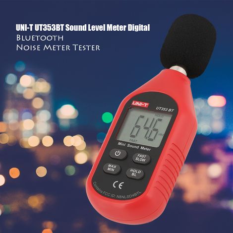 Uni T UT353BT Digitales Bluetooth-Schallpegelmessgerät, Geräuschpegelmesser, Tester 30-130 dB, Schallüberwachung (1/5)