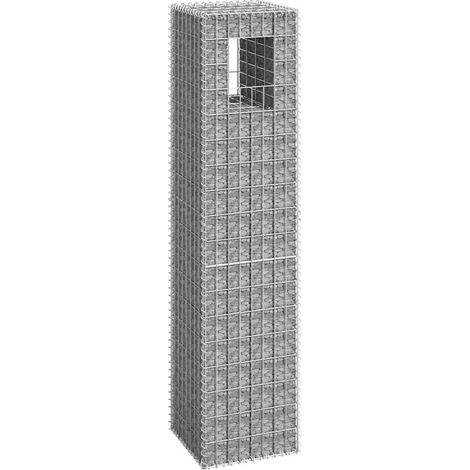 Colonne gabion 40x40x180 cm en fer