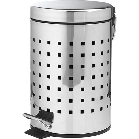 GEDY 30091300300 GRID Papelera 3L Cromo - ref: 30091300300