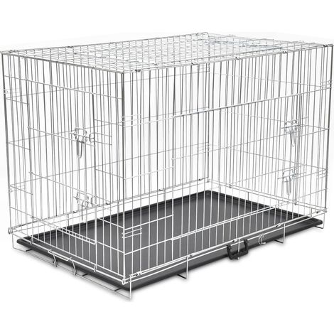 vidaXL Gabbia di Trasporto Pieghevole per Cani XXL (1/4)