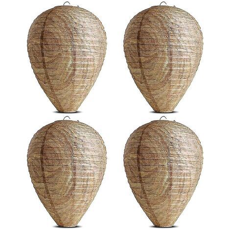 pezzi Leurre de Nid de Guêpe, Faux Nid de Guêpes, esca per nido di vespe appesa, nido di vespe finto, materiale impermeabile, esca per nido di calabroni, vespe gialle, giardino di casa, cortile, ester