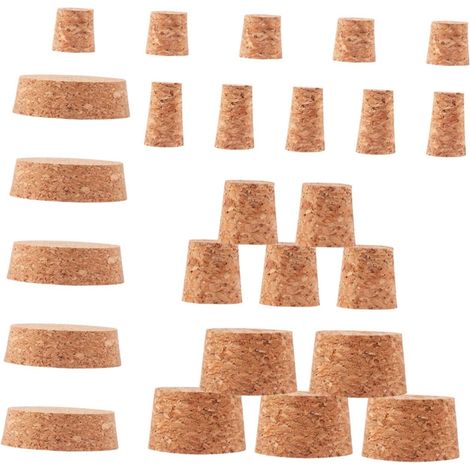 Lot de 30 bouchons liège, étanches pour bouteilles et bocaux (1/5)