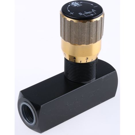 Vanne de régulation du débit hydraulique RS PRO, G 1/2 ( Prix pour 1 )