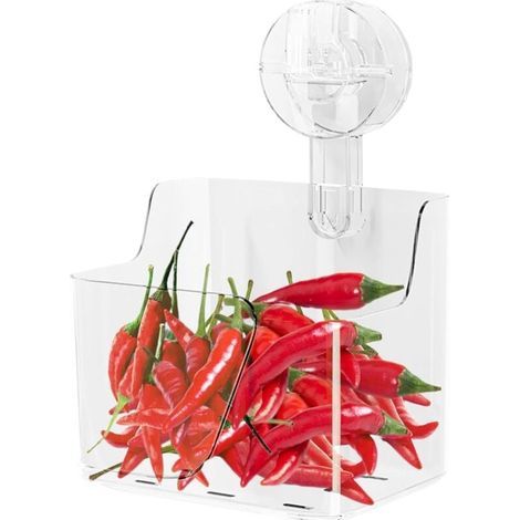 Organizador de puerta de armario, caja de almacenamiento de pared, estante de puerta, soporte de cocina con ventosa, organizador de cesta de pared (1/4)