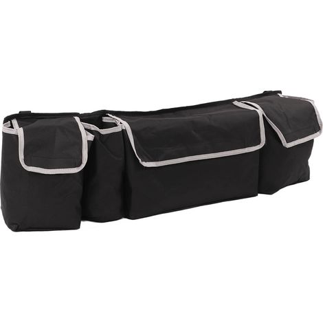 Organisateur de coffre pliable et étanche pour siège auto, sac suspendu pour dossier de siège auto, suffisamment d'espace pour suspendre la boîte au siège arrière. (1/5)