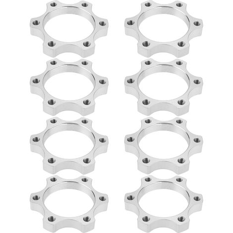 Lot de 8 Moyeux Filetés pour Roue Libre de Vélo Disques de Frein à Disque Adaptateurs de Bride à 6 Boulons Rotors de Conversion (1/5)