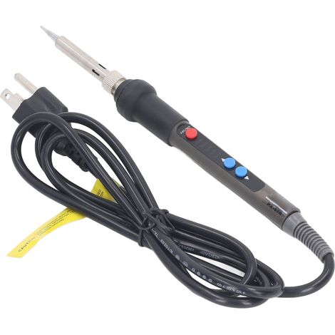 Fer à souder 90W à température réglable, kit numérique avec chauffage céramique, 5 niveaux de précision 280-480°C, prise standard US 110V, contrôle précis pour travaux électroniques. (1/5)
