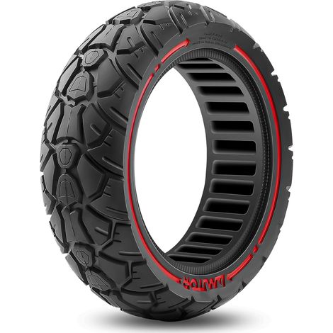 Pneu Plein 10x2.70-2.75 Pouces Offroad, Pneu Increvable 10x2.75-6.5, Roue Pleine Trottinette 70/65-6.5(255x70), Roue Pleine 10x2.70-6.5, Zéro-Entretien & Haute Durabilité, (Fente 53.5mm), 1PCS (1/5)