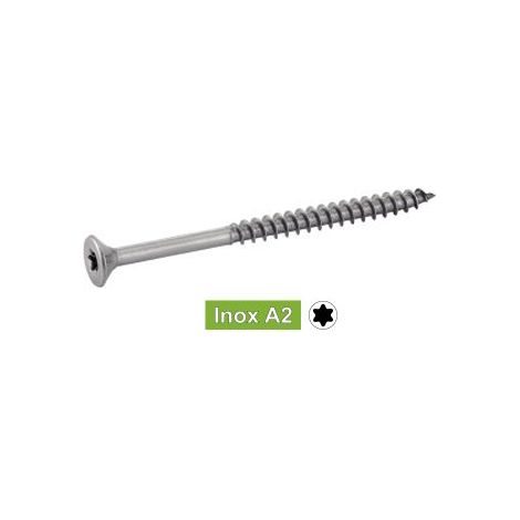 Vis bois tête fraisée torx inox - Vendu par 200 - Diametre : 5 - Longueur : 70/42 - ACTON (1/5)