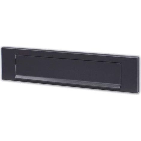 Alubox CFRGH Copriferitoia Bucalettere per Esterno dimensioni 7,5x30,5 cm feritoia 3,2x26,3 cm colore Ghisa