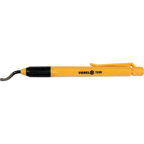 Vorel Utensile per sbavare e levigare le superfici metalliche, design ergonomico e resistente, 1 pezzo.
