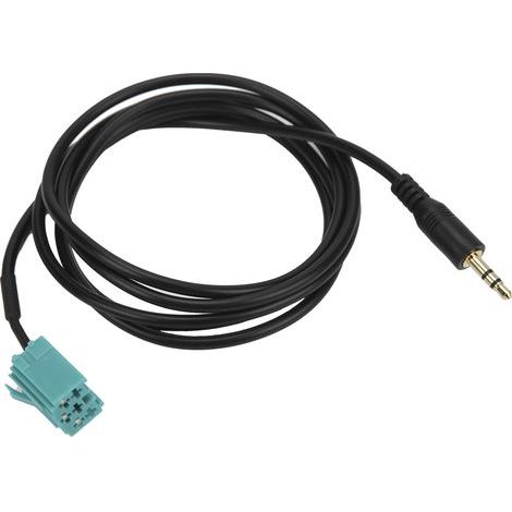 Cavo audio per auto, adattatore ingresso stereo AUX da 3,5 mm, compatibile con Clio/Megane/Espace/Kangoo/Laguna/Scenic/Trafic 2005 – 2011. (1/5)