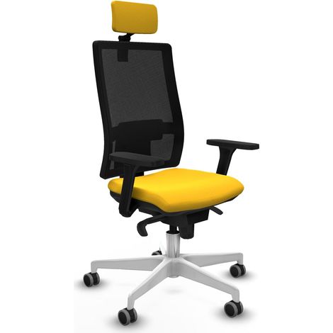 Sedia piqueras y crespo Horna similpelle nero ergonomica