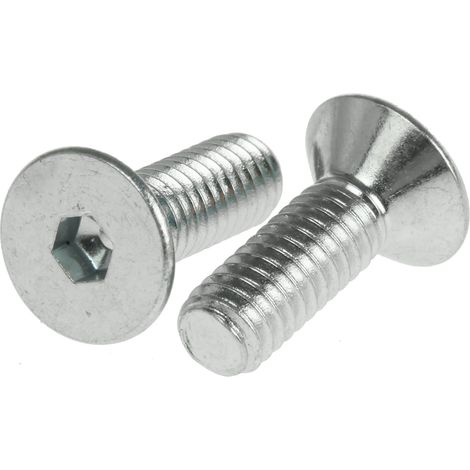 Vis à six pans creux, M4 x 12mm, tête Vis fraisée à tête creuse hexagonale, en Acier ( Prix pour Boîte de 50 )