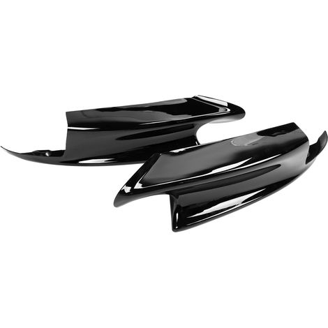 Paar Frontstoßstangenspoiler, Lippe, Deflektor, Splitter, passend für E90, E92, E93, M3 (2007–2012), glänzend schwarz (1/5)