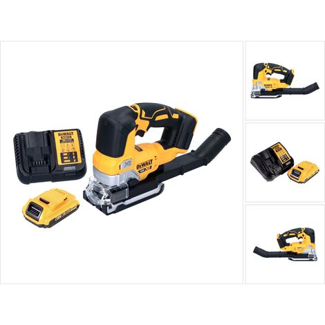 DeWalt DCS334D1 Scie sauteuse oscillante sans fil 18V Brushless + 1x Batterie 2,0 Ah + Chargeur