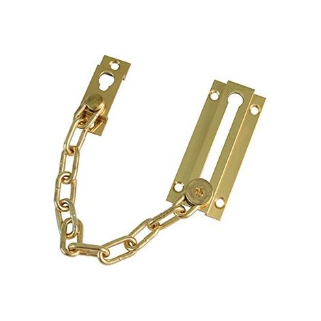 -CAHERSA- CADENA SEGURIDAD 1 Latón PULIDO  AMIG (1/4)