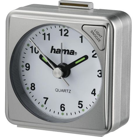 Reloj despertador de viaje Hama a50 portátil pantalla analógica
