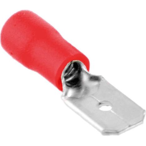 Terminal aislado enchufable macho plano 4,75/1,5mm Rojo 50 uds (1/2)
