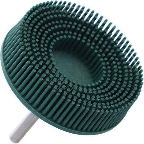 Brosse abrasive Caoutchouc en caoutchouc Roue de polissage vert foncé pour la perceuse électrique pour éliminer la rouille de Burrs Medium, roue abrasive en caoutchouc, Outils(3 pouces)