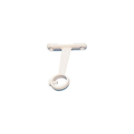 Itar – Piton sur platine zamac – Décor blanc – Hauteur 50 mm – Pour tube diamètre 16 mm – Accessoire dressing intérieur (1/3)