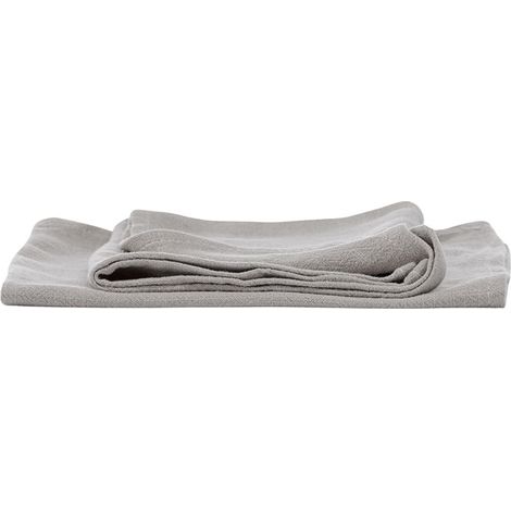 Bloria serviette en tissu rayonne gris clair.