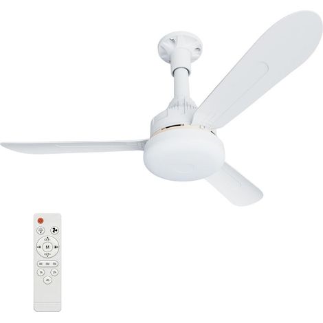 71 cm LED-Deckenventilator mit Fernbedienung, extra flacher Deckenventilator, 3 leise Flügel, dimmbare Beleuchtung, für Schlafzimmer, Kinderzimmer, Büro und Garage (1/5)