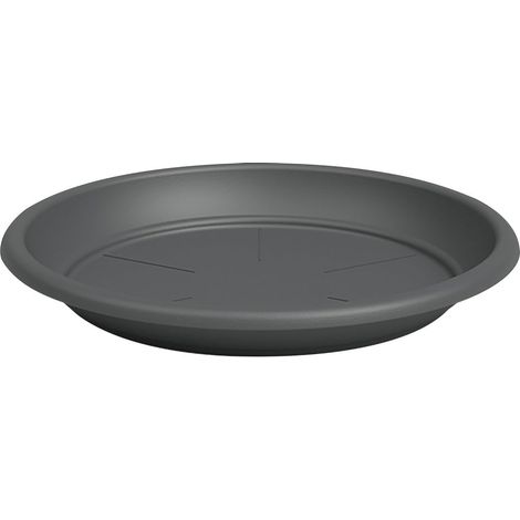 Soucoupe Ronde Anthracite 45cm Protection Efficace Des Sols Et Terrasses - Artevasi (1/2)