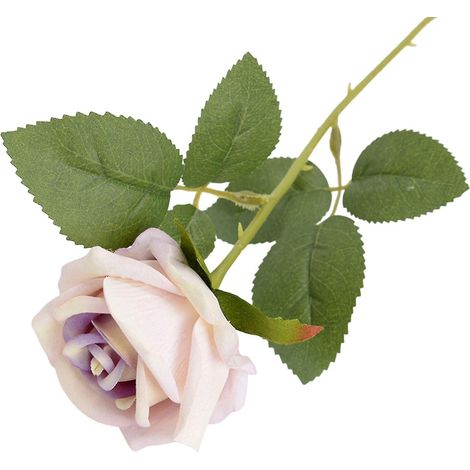 Rose artificielle décorative délicate à faire soi-même, belle, ne se fane pas, style champêtre, pétales multicouches, fausse rose Zzj (1/5)