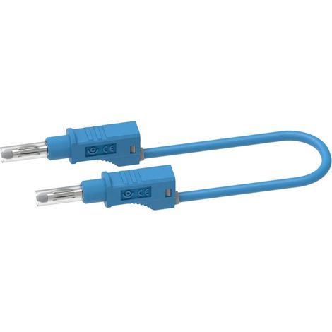 Electro PJP 2217/600V-CD1-50Bl Cordon de mesure banane mâle banane mâle 0.50 m bleu 1 pc(s) D357282 (1/3)