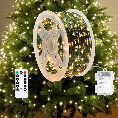 Guirlande LED lumineuse pour Sapin éclairage Extérieur à Pile (1/5)