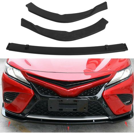 Fahrzeugmodifikation: Frontstoßstangenspoiler für Toyota Camry SE XSE 18-20, matt schwarz (übergroß) (1/5)