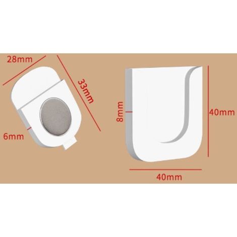 4er-Pack magnetische Fernbedienungshalter, Wandhalterung, kein Bohren, starker Magnet, universeller Wand-Organizer für Zuhause, Büro, Schule (1/5)